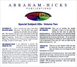 Abraham-Hicks – Special Subjects Series Vol. 2