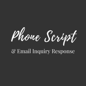 Alex Chalkley Phone Script + Email Inquiry Response Bundle Guide