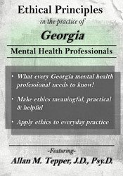 Allan M Tepper Ethical Principles in the Practice of Georgia Mental Health Professionals