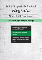 Allan M Tepper Ethical Principles in the Practice of Virginia Mental Health Professionals