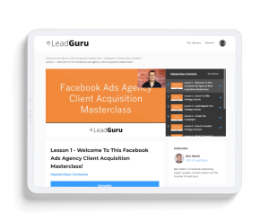 Ben Heath Facebook Ads Agency Client Acquisition Masterclass