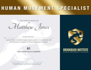 Brent Brookbush Human Movement Specialist Certification