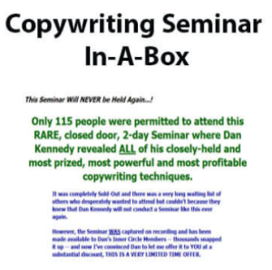 Dan Kennedy Copywriting Seminar In-A-Box