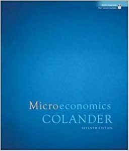 David C. Colander Microeconomics