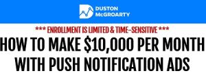 Duston McGroarty The Push Notification Ads Masterclass