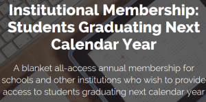 George Institutional Membership Students Graduating Next Calendar Year