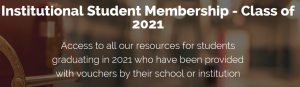 George Institutional Student Membership Class of 2021