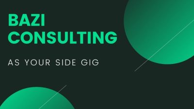 JOEY YAP'S BAZI CONSULTING AS YOUR SIDE GIG