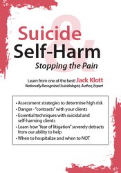 Jack Klott Suicide & Self-Harm Stopping the Pain