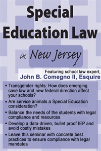 John B. Comegno II Special Education Law in New Jersey