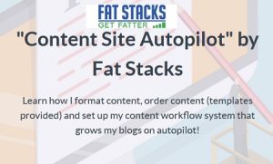 Jon Dykstra Content Site Autopilot