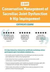Kyndall Boyle 2 DAY Conservative Management of Sacroiliac Joint Dysfunction & Hip Impingement