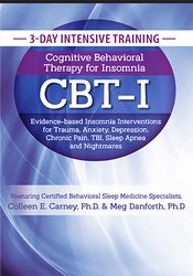 Meg Danforth 3-Day Certificate Course Cognitive Behavioral Therapy for Insomnia (CBT-I)