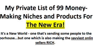 Oliver Goehler 99 Niches New Era! eBay Amazon