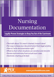 Rachel Cartwright-Vanzant Nursing Documentation Legally-Proven Strategies to Keep You Out of the Courtroom