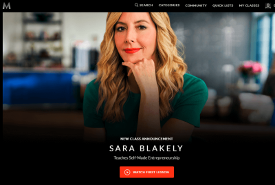 Sara Blakely Teaches Self Made Entrepreneurship