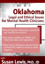 Susan Lewis Oklahoma Legal and Ethical Issues for Mental Health Clinicians