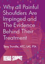 Terry Trundle Why All Painful Shoulders Are Impinged & the Evidence Behind Their Treatment