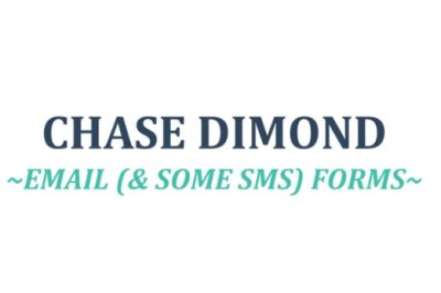 Chase Dimond – Master Email (& SOME SMS) Collection Forms & Welcome Messages