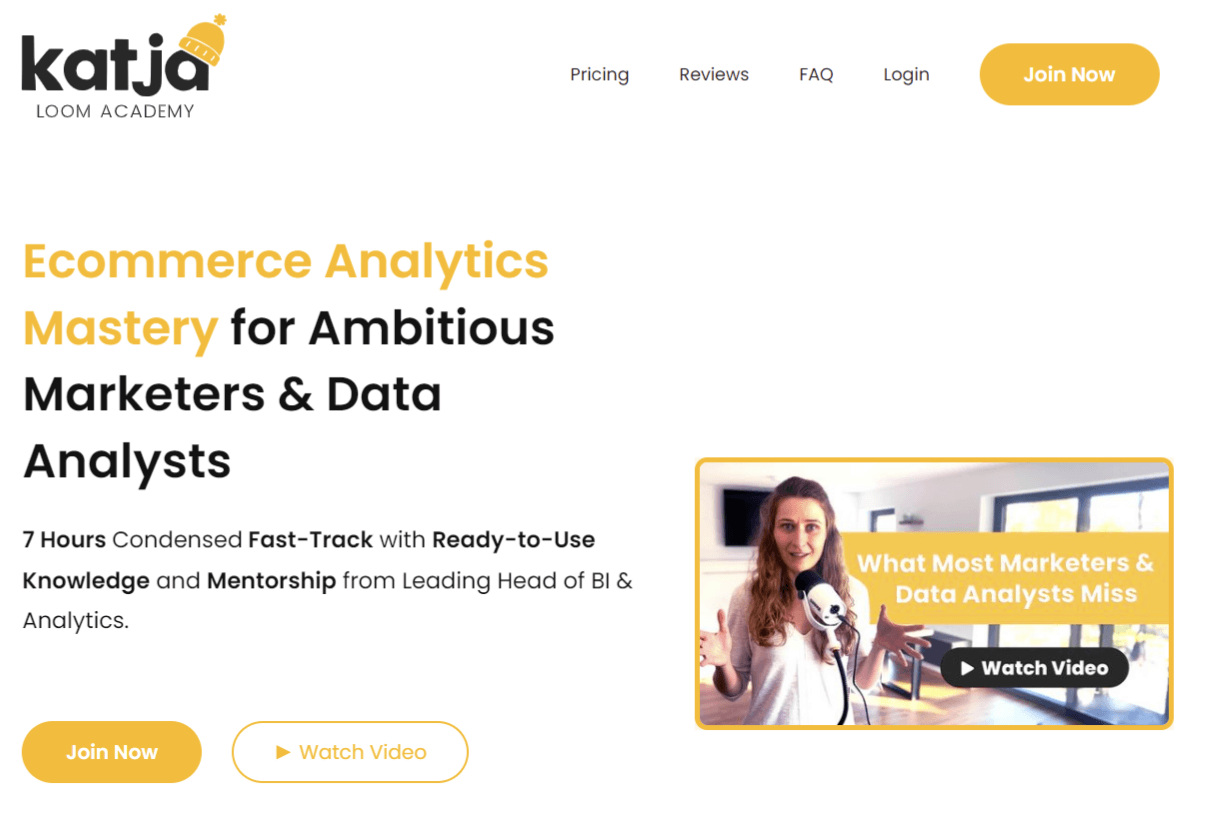 Katja Loom Academy - Ecommerce Analytics Mastery