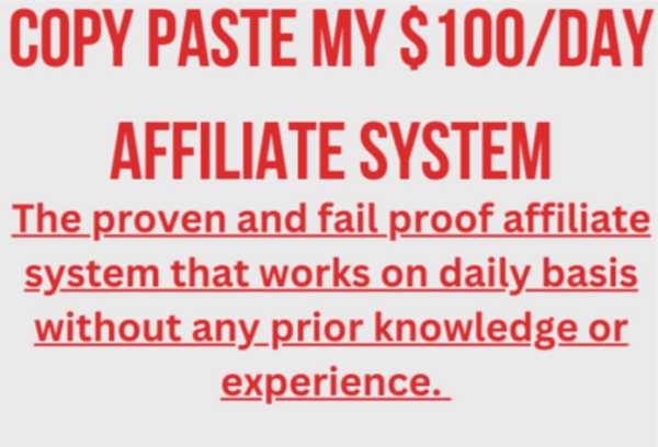Tomblack - (NEW 2024) Copy Paste my $100/Day Affiliate System and Make Sales Daily
