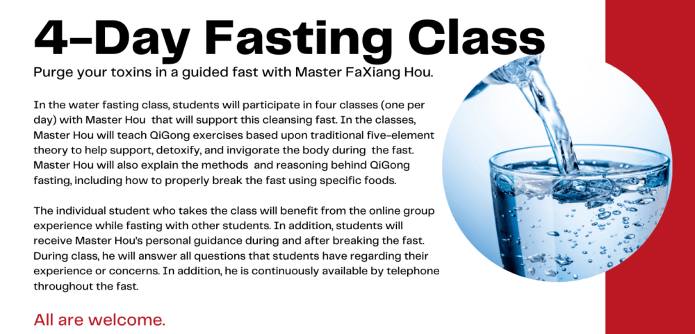 Master Faxiang Hou - 4 Day Water Fasting