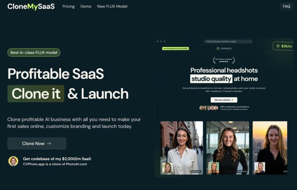 Clone My SaaS - Profitable SaaS Clone it & Launch